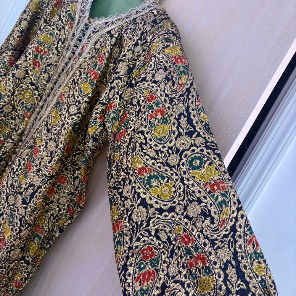 Vintage Multicolor Paisley Kaftan